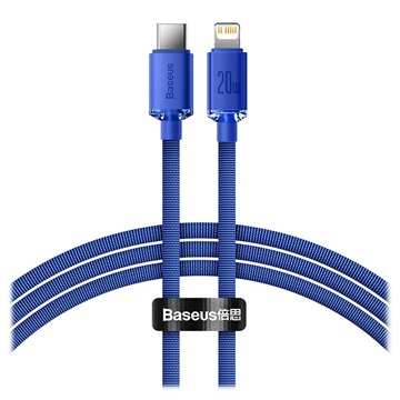 Baseus Crystal Shine USB-C / Lightning Kabel CAJY000203 - 1.2m - Blå