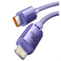 Baseus Crystal Shine USB-C / Lightning Kabel CAJY000205 - 1.2m - Lila
