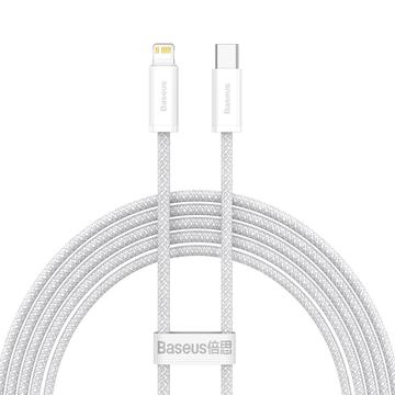Baseus Dynamic Series Nylonflätad USB-C till Lightning-kabel - 20W, 2m - Vit