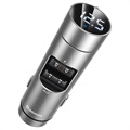 Baseus Energy Column Billaddare / Bluetooth FM-sändare - Silver