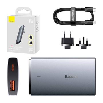 Baseus GaN5 Pro Ultra-Slim Overseas Edition Väggladdare - USB-C, USB-A - 65W