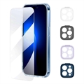 Baseus Illusion iPhone 14 Pro Max Skyddsset - Genomskinlig