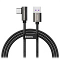 Baseus Legend Series Nylonflätad USB-C Kabel 66W - 1m - Svart
