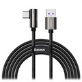 Baseus Legend Series Nylonflätad USB-C Kabel 66W - 2m - Svart