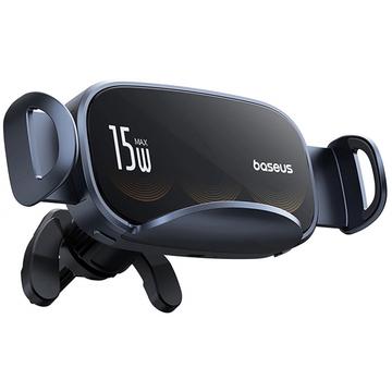 Baseus LightChaser trådlös laddare / bilhållare - 15W - Svart