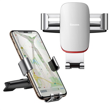 Baseus Metal Age CD Plats Universell Bilhållare - Silver
