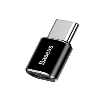 Baseus Mini Series MicroUSB / USB-C OTG-adapter - Svart