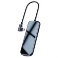 Baseus Mirror USB-C-Hubb CAHUB-CZ0G - HDMI, SD/MicroSD, PD - Grå