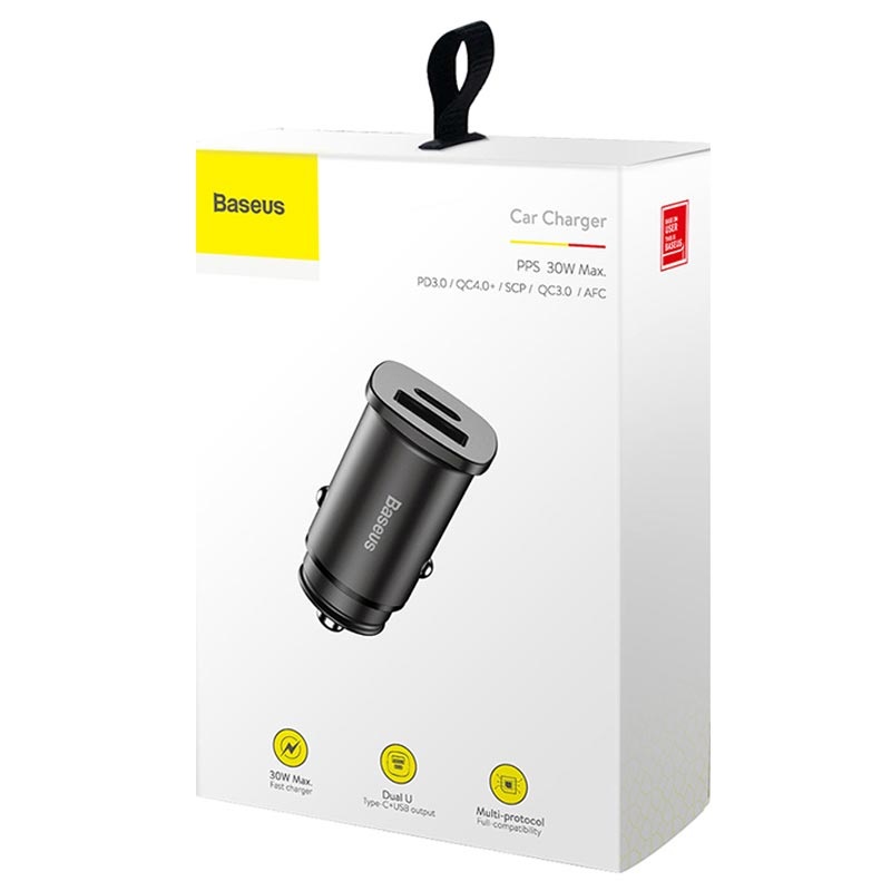 Baseus Quick Charge 3.0 Billaddare för Samsung Quick Charger QC 3.0 USB Mobil Laddare för Huawei Xiaomi Snabb laddning Baseus Quick Charge 3.0 Billaddare för Samsung Quick Charger QC 3.0 USB Mobil Laddare för Huawei Xiaomi Snabb laddning