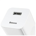 Baseus Enda USB Snabb Reseladdare CCALL-BX02 - 24W - Vit