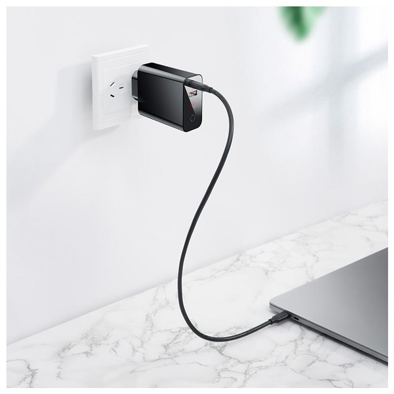Baseus Speed PPS Smart Väggladdare med USB & USB C PD 45W Baseus Speed PPS Smart Väggladdare med USB & USB C PD 45W