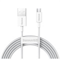 Baseus Superior MicroUSB Snabb Data/Laddningskabel - 1m - Vit