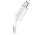 Baseus Superior MicroUSB Snabb Data/Laddningskabel - 1m - Vit