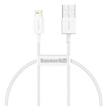 Baseus Superior Series Lightning Kabel - 0.25m - Vit