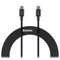 Baseus Superior Series USB-C / USB-C Kabel - 100W, 2m - Svart