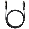 Baseus Tungsten Gold USB-C / Lightning Kabel 20W - 1m - Svart