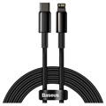 Baseus Tungsten Gold USB-C / Lightning Kabel 20W - 2m (Öppen Förpackning - Utmärkt) - Svart