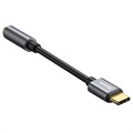 Baseus USB-C / 3.5mm Ljud Adapterkabel CAHUB-EZ0G - Mörkgrå