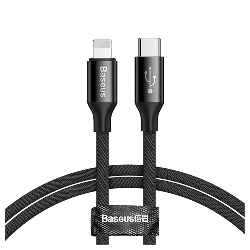 Baseus USB C Lightning Snnab Laddningskabel 2m Baseus USB C Lightning Snnab Laddningskabel 2m