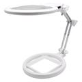 Beileshi 3B-1A Vikbar bordsförstoringsglas 2.5X / 5X med LED-lampa och mätskala