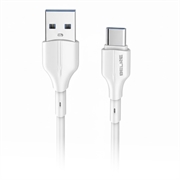 Beline BLNCWC01 25W USB-A / USB-C-kabel - 1m - Vit