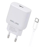 Beline PD 3.0 USB-C GaN-laddare - 30 W - Vit