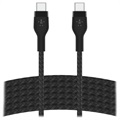Belkin BoostCharge Pro Flex USB-C / USB-C Kabel 60W - 3m - Svart