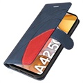 Bi-Color Series Samsung Galaxy A42 5G Plånboksfodral - Blå