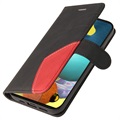 Bi-Color Series Samsung Galaxy A51 Plånboksfodral - Svart