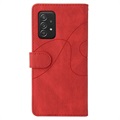 Bi-Color Series Samsung Galaxy A52 5G, Galaxy A52s Plånboksfodral - Röd