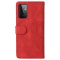 Bi-Color Series Samsung Galaxy A72 5G Plånboksfodral - Röd