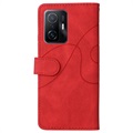 Bi-Color Series Xiaomi 11T/11T Pro Plånboksfodral - Röd