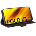 Bi-Color Series Xiaomi Poco X3 Pro/X3 NFC Plånboksfodral - Svart