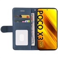 Bi-Color Series Xiaomi Poco X3 Pro/X3 NFC Plånboksfodral - Blå