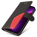 Bi-Color Series iPhone 14 Pro Plånboksfodral - Svart