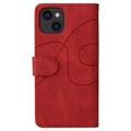 Bi-Color Series iPhone 14 Plånboksfodral - Röd