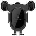 Bluetooth Bilhållare / Trådlös Laddare K1 - Svart
