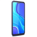 Xiaomi Redmi 9A Borstat TPU-skal - Kolfiber - Blå