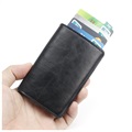 Business Style Antimagnetisk RFID Plånbok / Korthållare - Svart