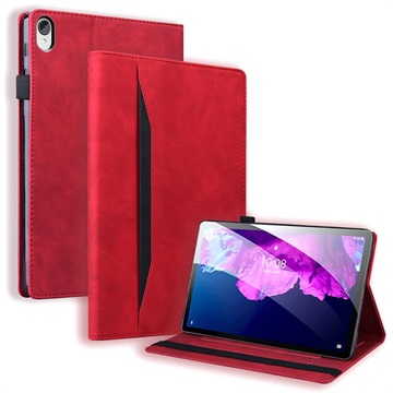 Business Style Lenovo Tab P11 Smart Foliofodral - Röd