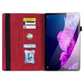 Business Style Lenovo Tab P11 Smart Foliofodral - Röd