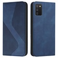 Business Style Samsung Galaxy A03s Plånboksfodral - Blå