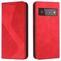 Business Style Google Pixel 6 Plånboksfodral - Röd