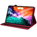 Business Style iPad Pro 12.9 2020/2021 Smart Foliofodral - Röd