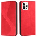 Business Style iPhone 13 Pro Max Plånboksfodral - Röd