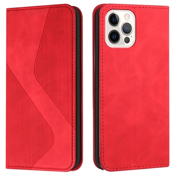 Business Style iPhone 13 Pro Plånboksfodral - Röd