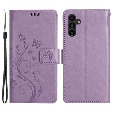 Samsung Galaxy A54 5G Butterfly Series Plånboksfodral - Violett