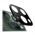 iPhone 11 Pro/11 Pro Max Kameralinsskydd i Metall & Härdat Glas - Svart