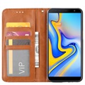 Card Set Serie Samsung Galaxy J6+ Plånboksfodral - Brun