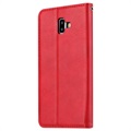 Card Set Serie Samsung Galaxy J6+ Plånboksfodral - Röd